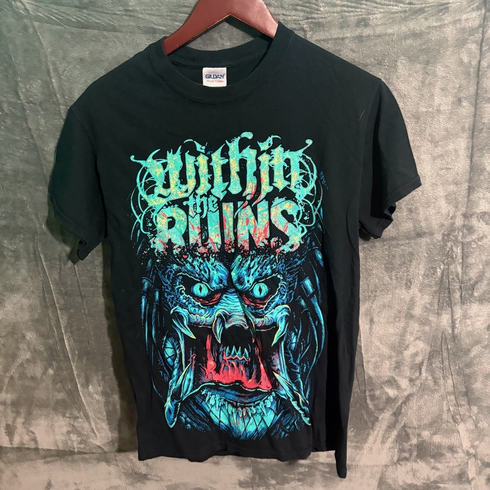 Within the Ruins Shirt Mens Small band T Heavy Cotton Predator